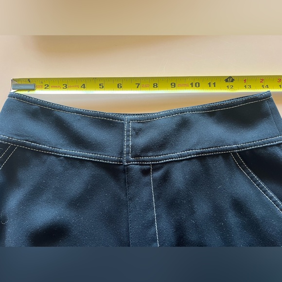 🔥Jan 25🖤1 day sale❣️Joie Tabea Black Wide-Leg Pants with White Stitching - Picture 6 of 10